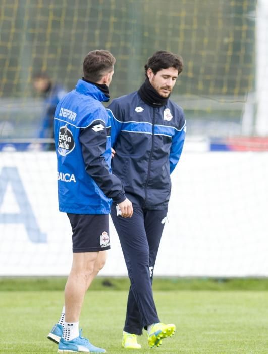 Entrenamiento en Abegondo sin Cani ni Germán Lux