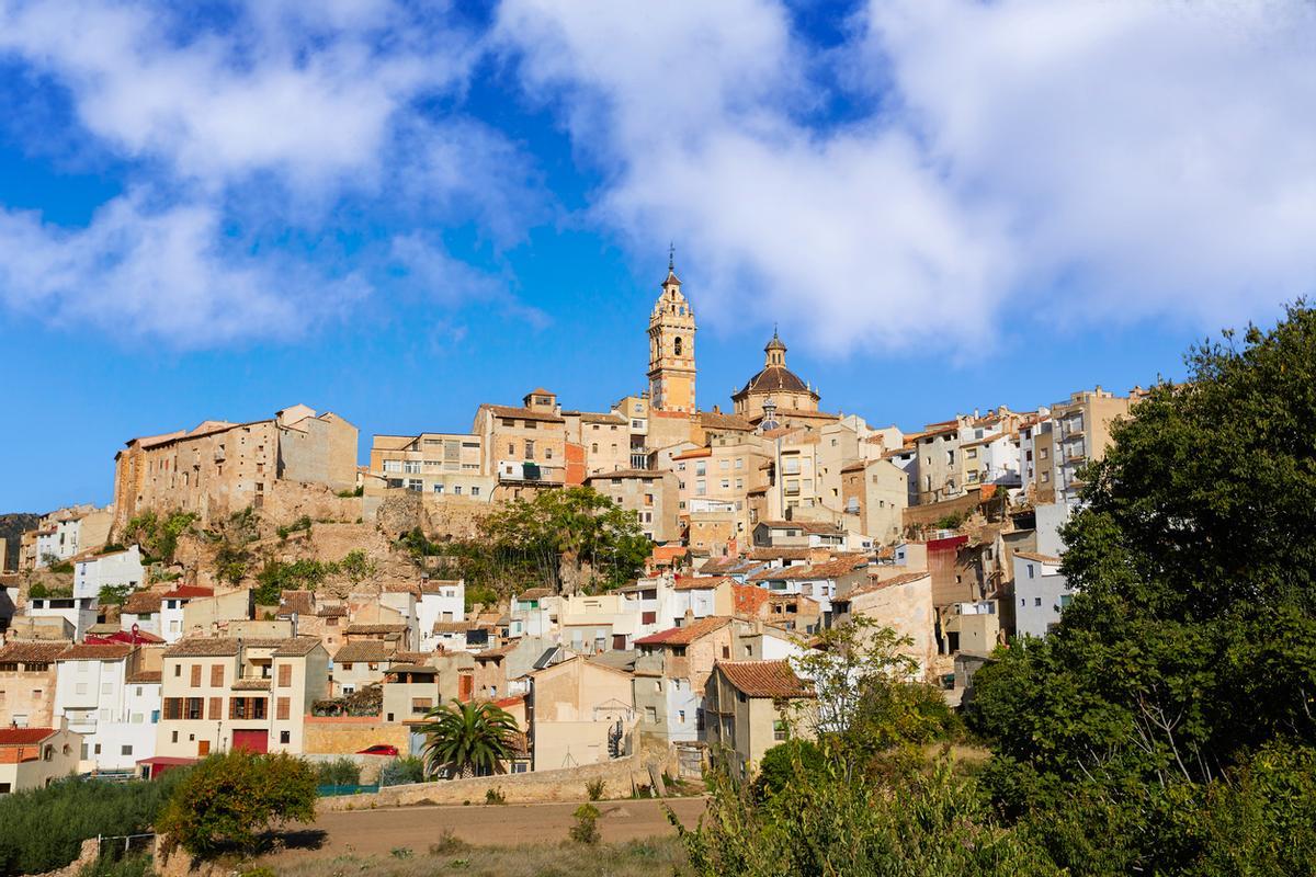 Horizonte del pueblo de Chelva.