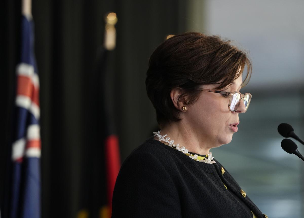 Sophie McIntyre, embajadora de Australia en España, durante su intervención en el evento.