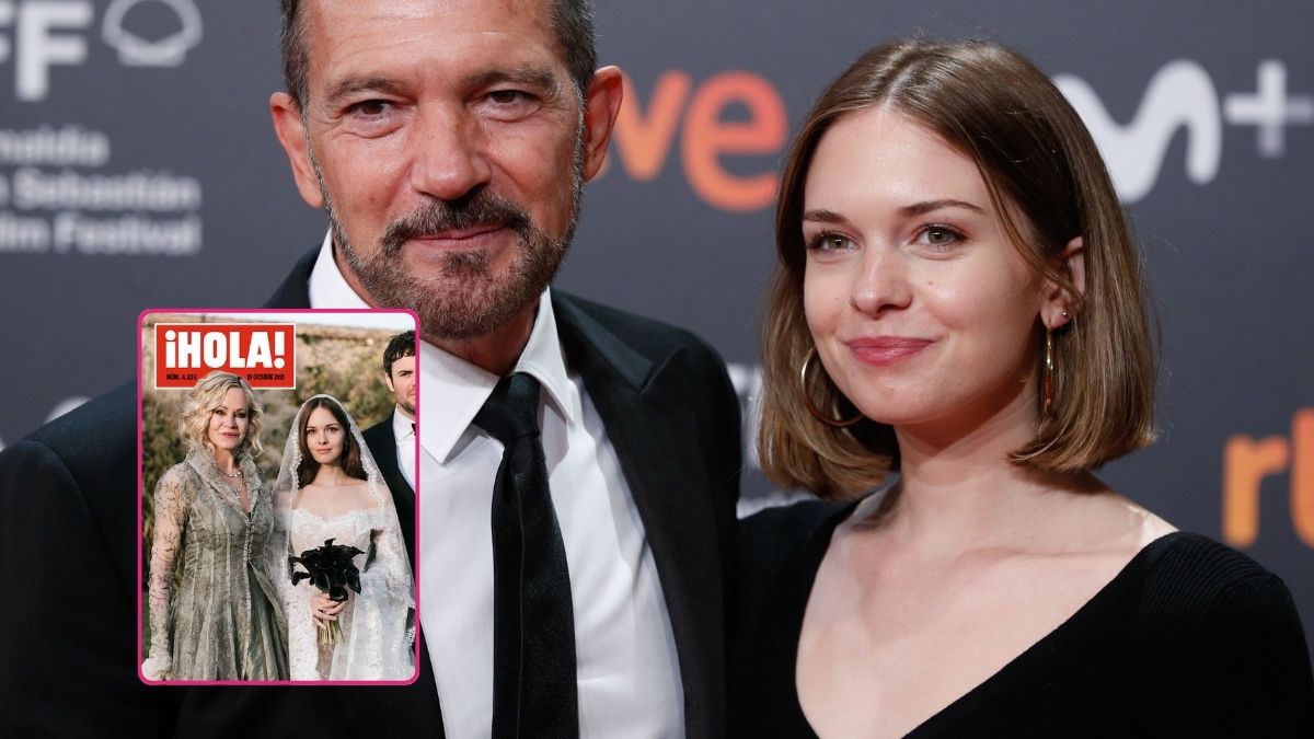 La boda de Stella Banderas, la hija de Antonio Banderas, en la portada de la revista ¡HOLA!