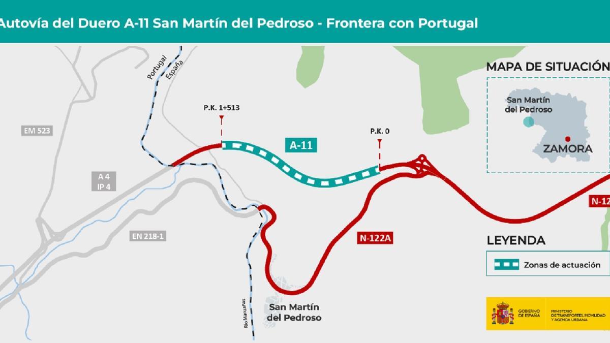 Nuevo avance de la A-11 entre Zamora y Portugal: licitadas las obras del primer tramo