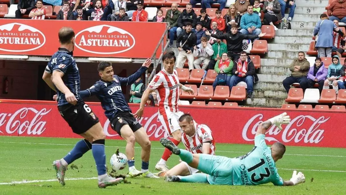 EN DIRECTO: Final con derrota del Sporting ante el Ceuta (1-2)