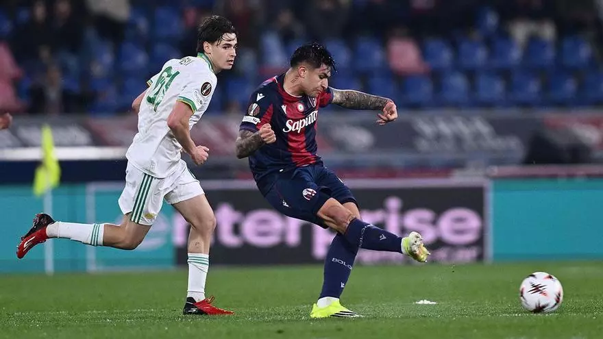 Resumen, goles y highlights del Bolonia 1-1 Roma de la ida de octavos de final de Europa League