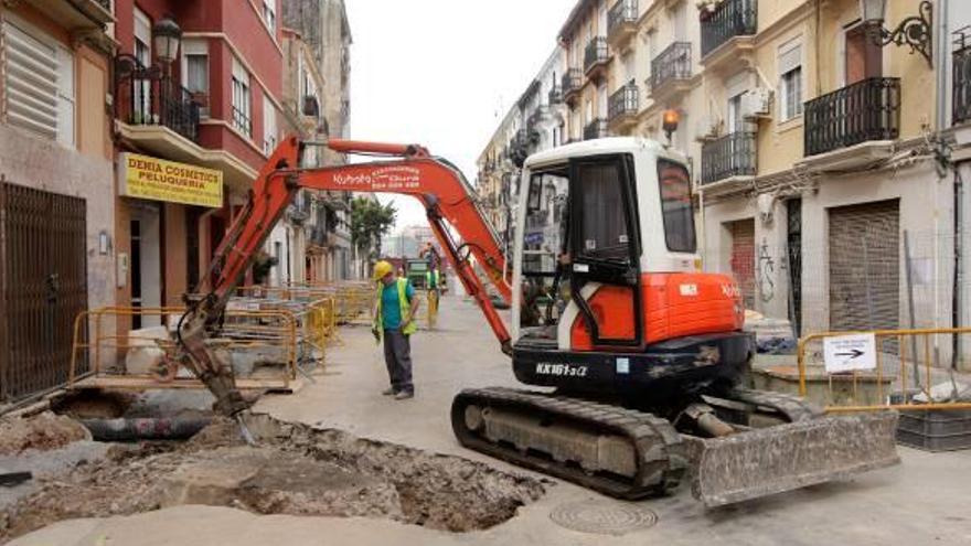 Infraestructuras retoma las obras  de Russafa paradas