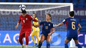 Zahra Ghanbari, de Iran, en la Copa Asiática ante Filipinas