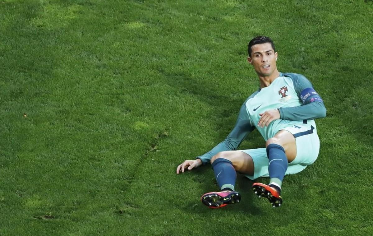 Cristiano Ronaldo durante el partido contra Croacia.