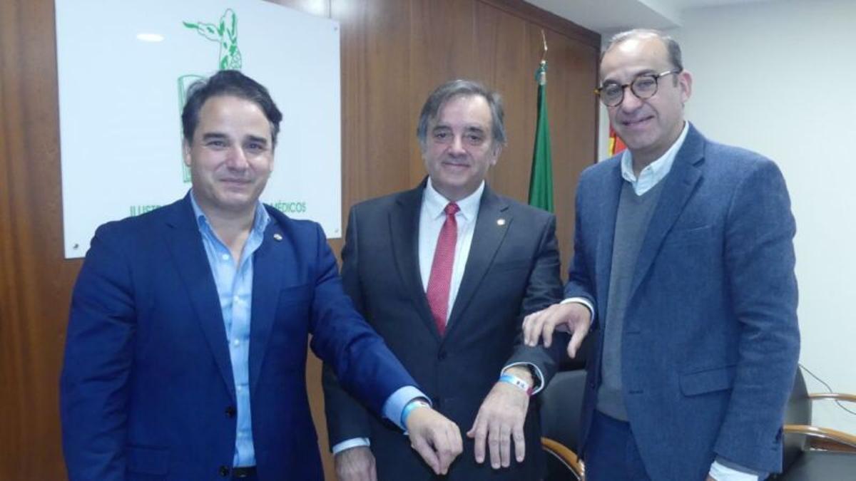 Luis Tobajas, Evelio Robles y Rafa Mateos.