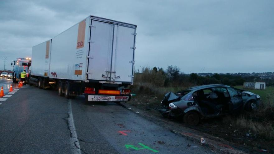 Imatge de l&#039;accident, ocorregut diumenge a la tarda