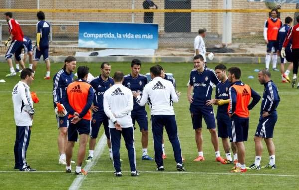 Imágenes del entrenamiento del Real Zaragoza