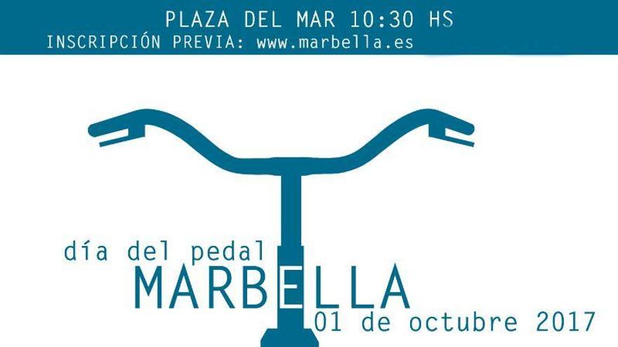 Cartel del Día del Pedal de Marbella.