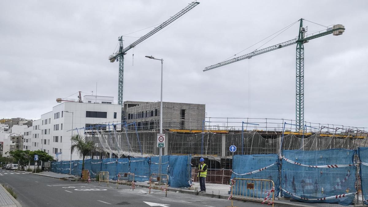 Viviendas en construcción en Tamaraceite