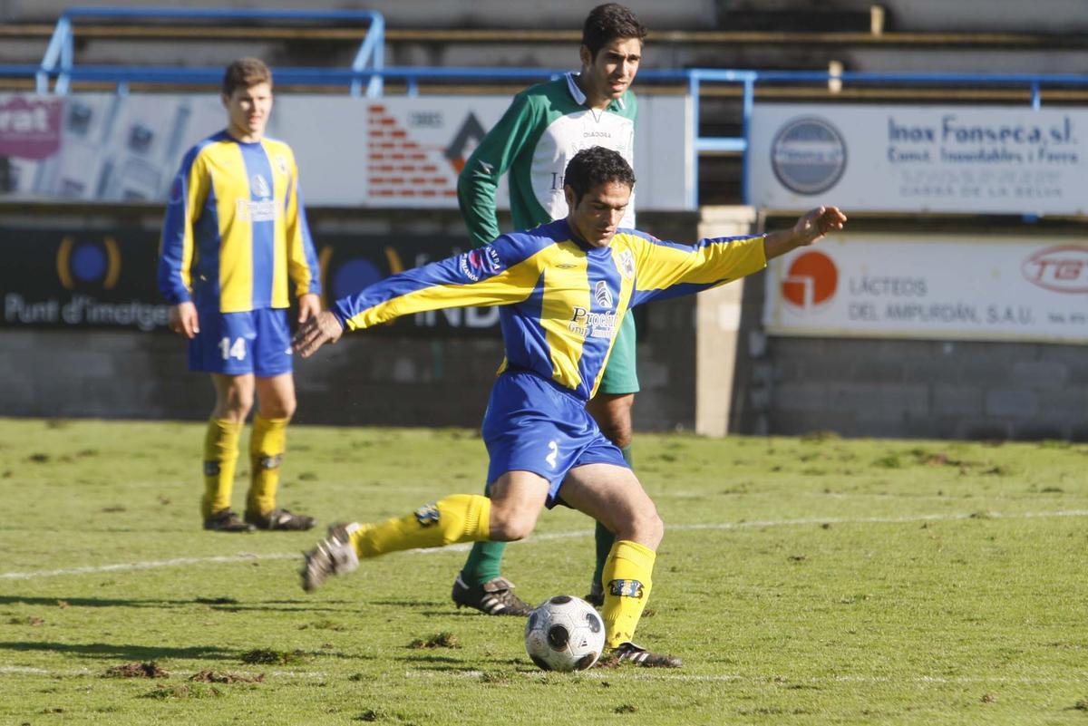 Garagarza, durant un partit amb el Palamós