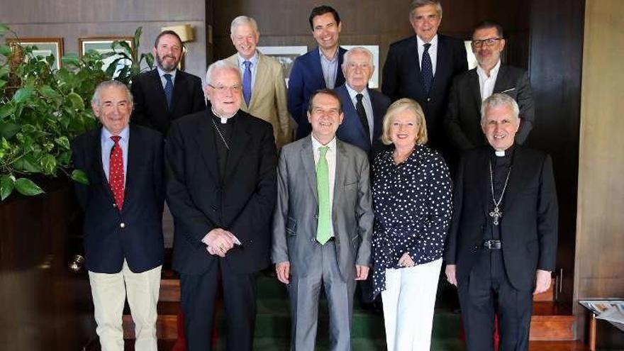 Foto de familia antes de la comida de confraternización. // M.G.B.