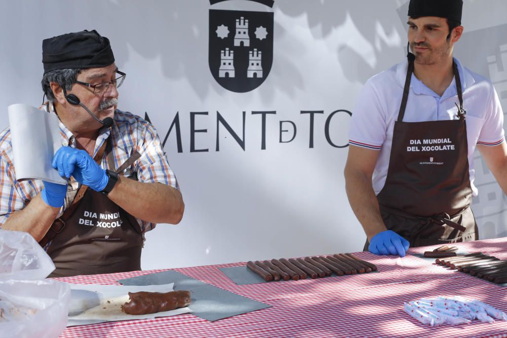 Exhibición de elaboración de chocolate en Torrent