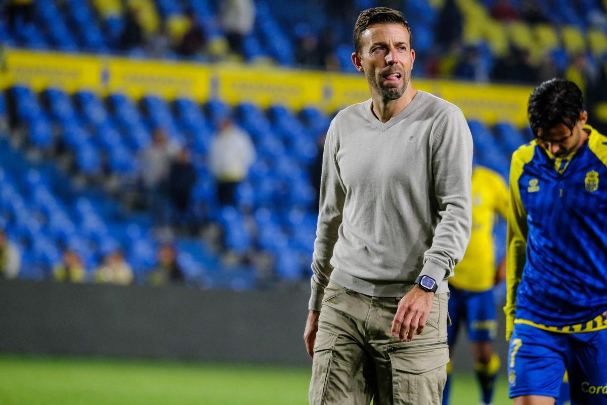 Luis García, al término del pulso contra el Castellón.