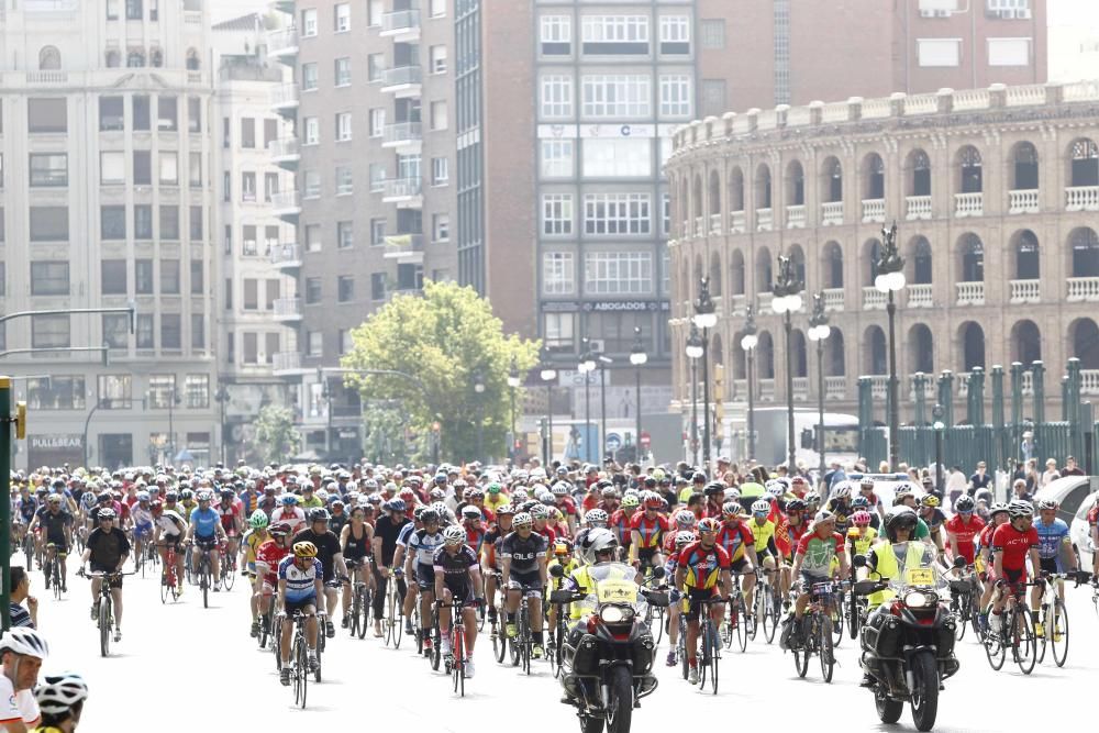 Marcha ciclista por València