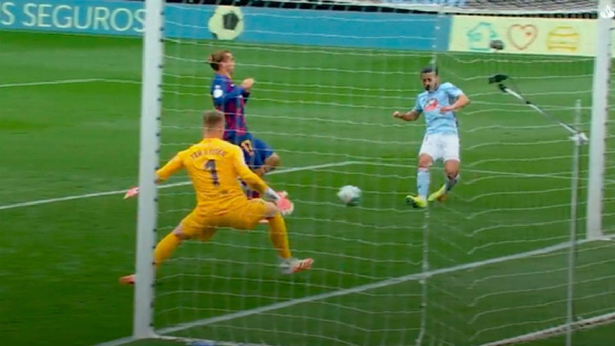 Ter Stegen evitó la derrota del Barça en los últimos segundos del partido