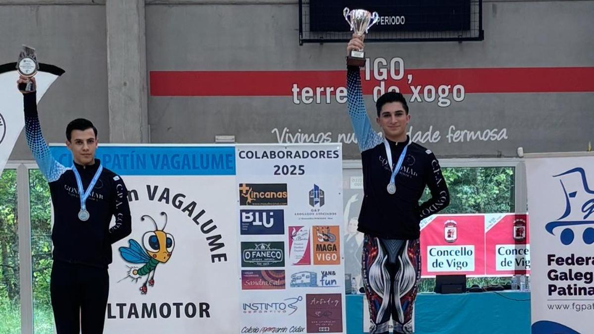 Joel Ribeiro, en el podio.