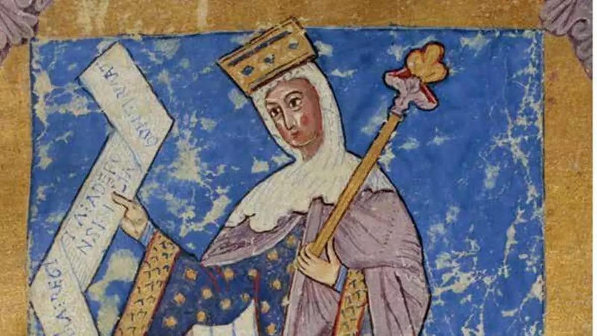 Imagen de la reina Urraca I procedente del archivo de la Catedral de Santiago de Compostela.