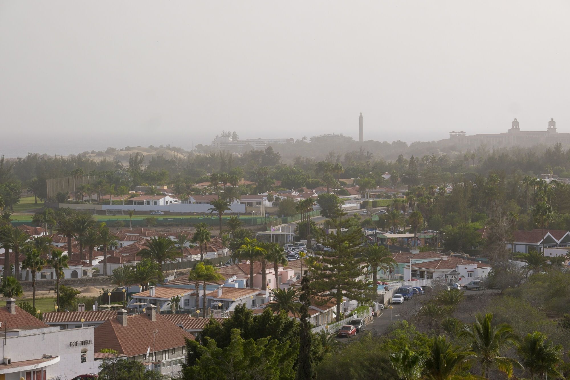 Calima en la zona de Maspalomas (16/09/25)