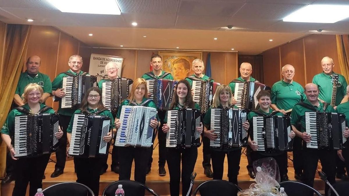 La Banda de Acordeones de Villoria, uno de los grupos participantes en el ciclo musical
