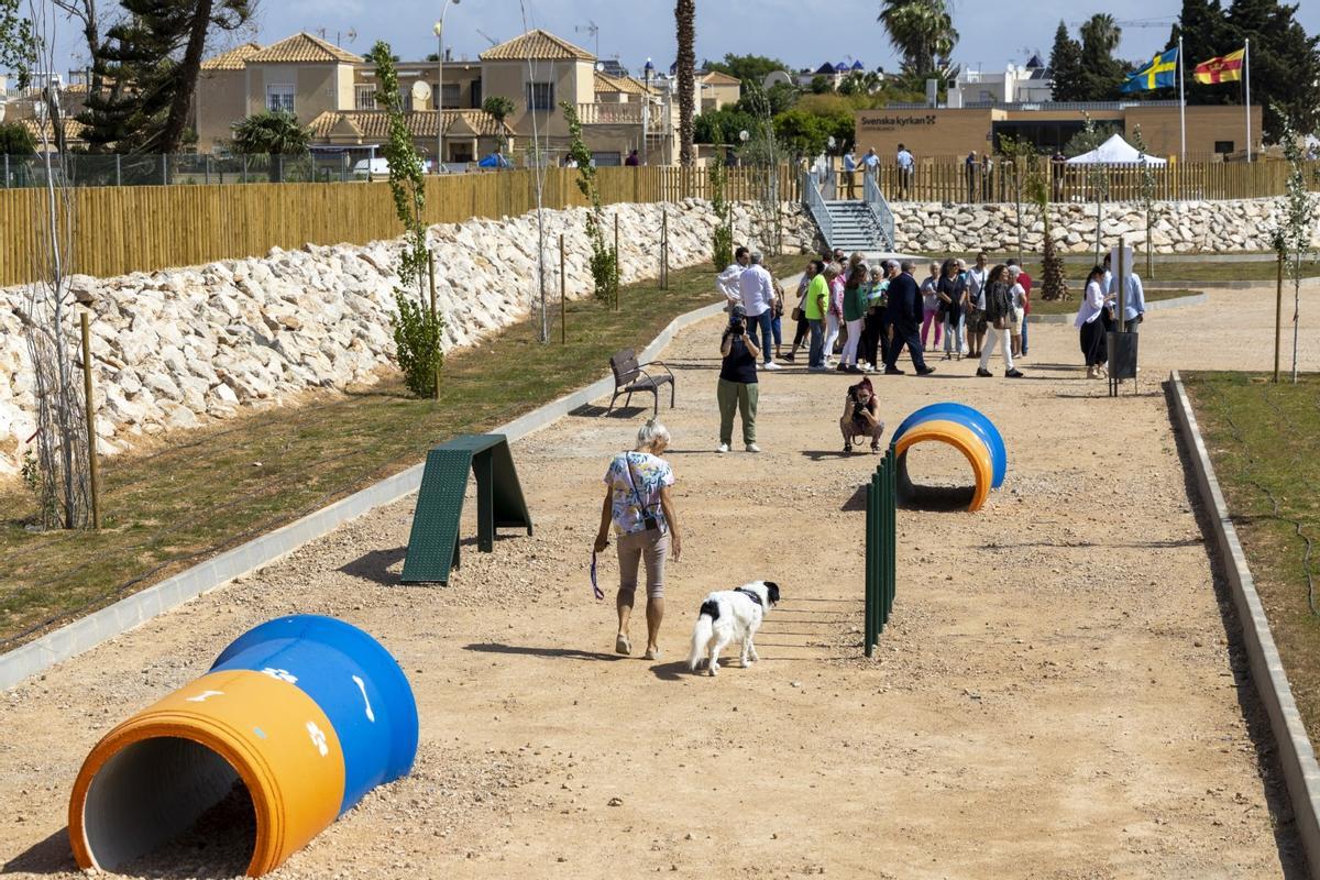 Zona canina del parque inundable