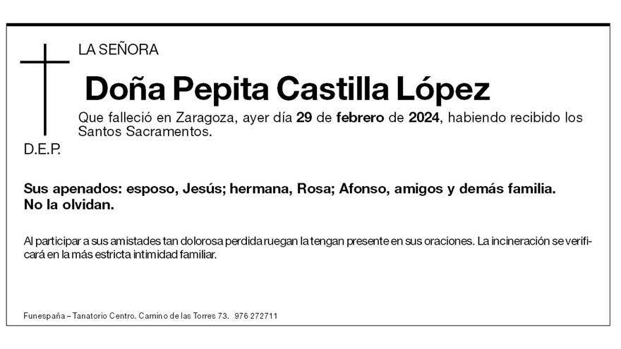 Doña Pepita Castilla López