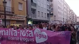La Malva-rosa se manifiesta contra el mercado de la droga en Casitas Rosas