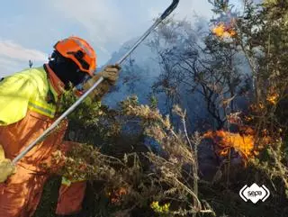 El número de incendios en Asturias se reduce a la mitad: estos son los cuatro focos que aún siguen activos