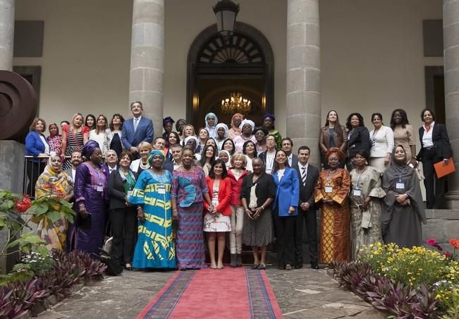 16/05/2016.Inauguración del I Encuentro de Parlamentarias Canarias-África.Hanna Birna.Catherine Samba-Panza.Carolina Darias.Maria Teresa Fernandez de la Vega.Barbara Hendricks.Santa Cruz de Tenerife