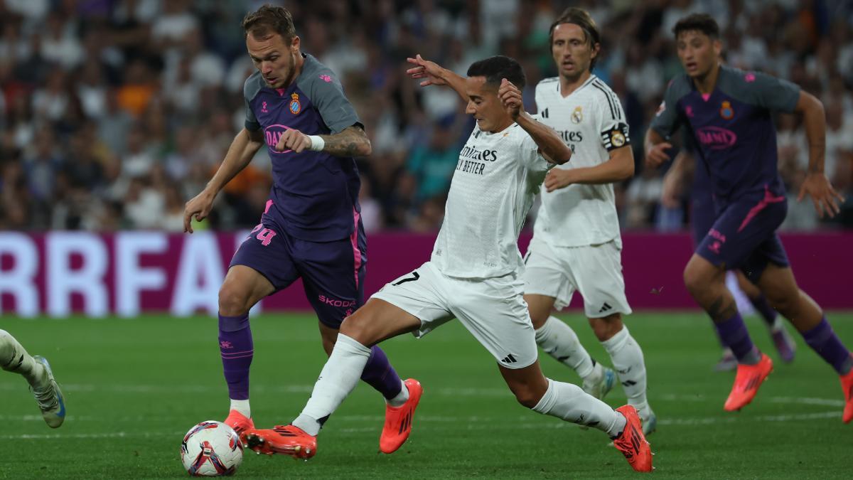 Irvin Cardona, en acción contra el Real Madrid