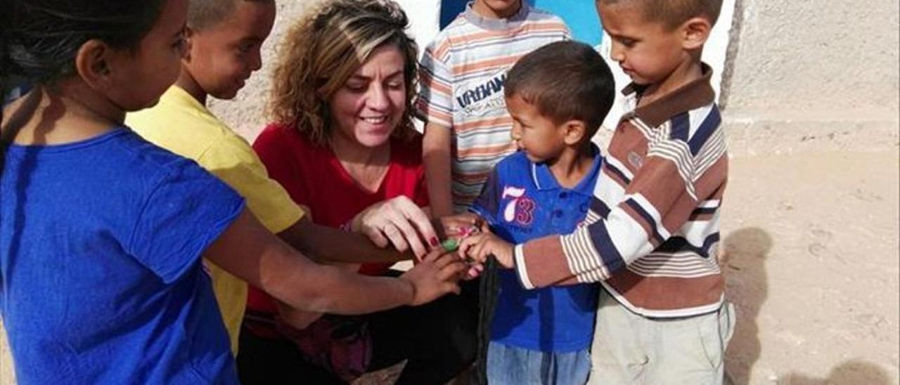 Niños saharauis durante el programa ‘Vacaciones en Paz’.