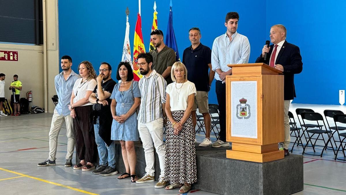 La inauguración del nuevo espacio polivalente de Borja, con la presencia de su alcalde, Eduardo Arilla.
