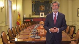 Declaración del presidente del Tribunal Supremo y del Consejo General del Poder Judicial, Carlos Lesmes