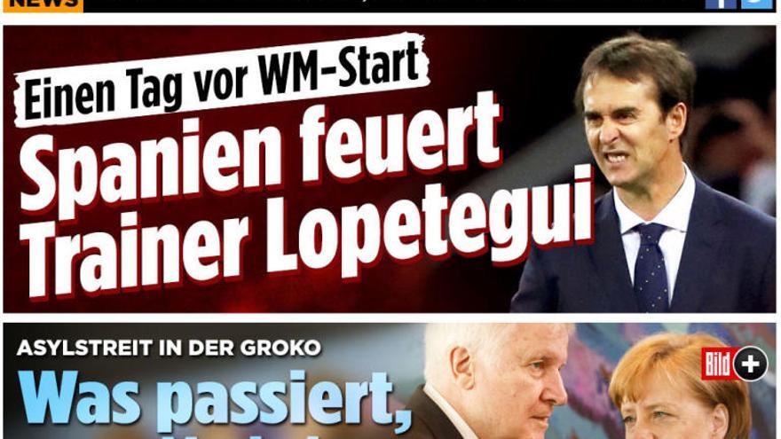 La destitución de Lopetegui, en la prensa mundial