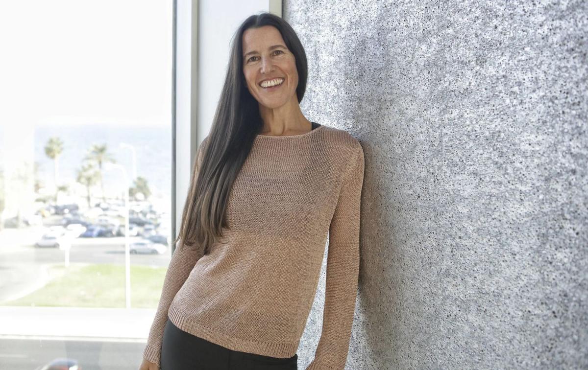 Natalia Cohen en el Palau de Congressos de Palma, instantes previos a la conferencia. | ENRIQUE CALVO