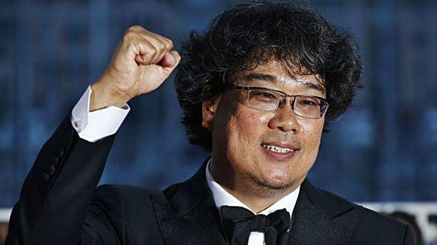 El cineasta surcoreano Bong Joon-Ho, ayer, en Cannes.