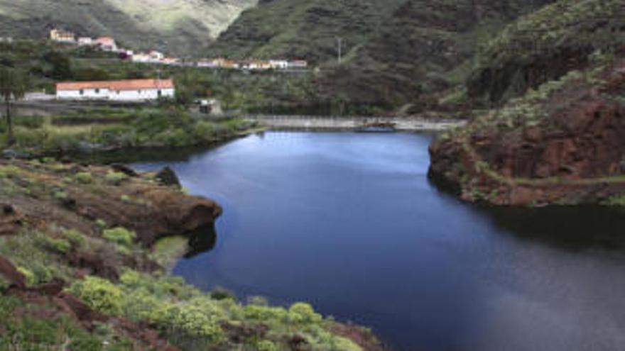 La presa de Izcague en La Gomera.
