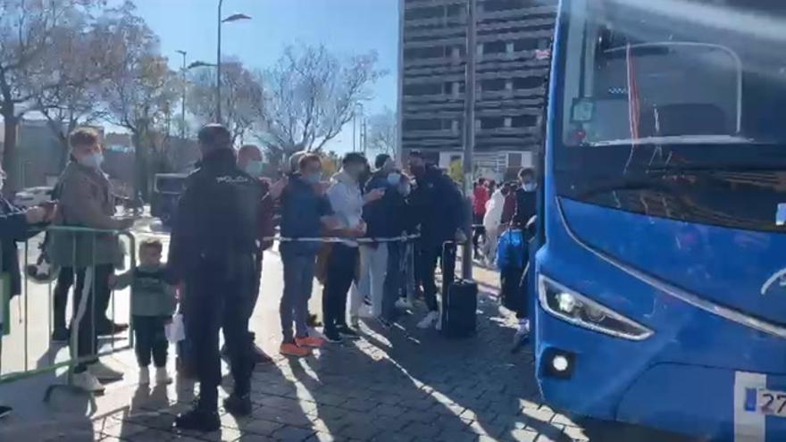 Llegada de la Real Sociedad a Córdoba