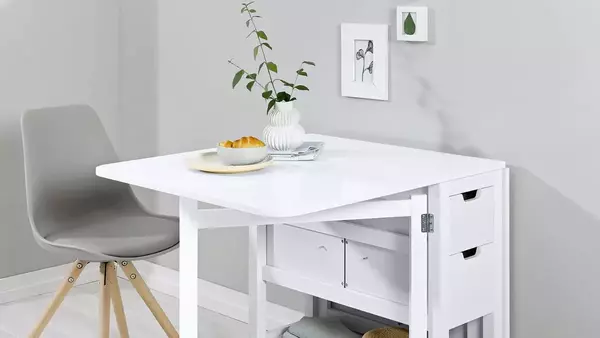 NORBO Mesa plegable de pared, abedul - IKEA
