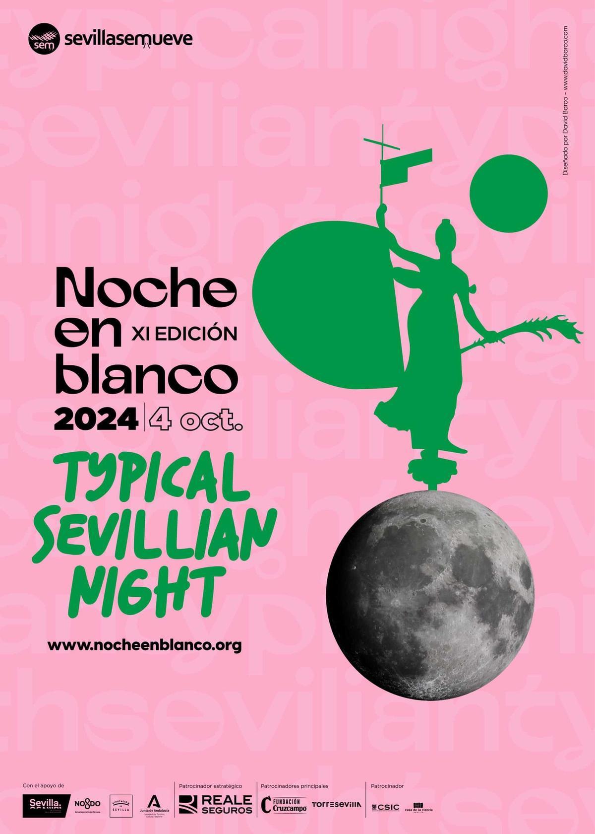 Cartel de la 'Noche en Blanco 2024' de Sevilla.