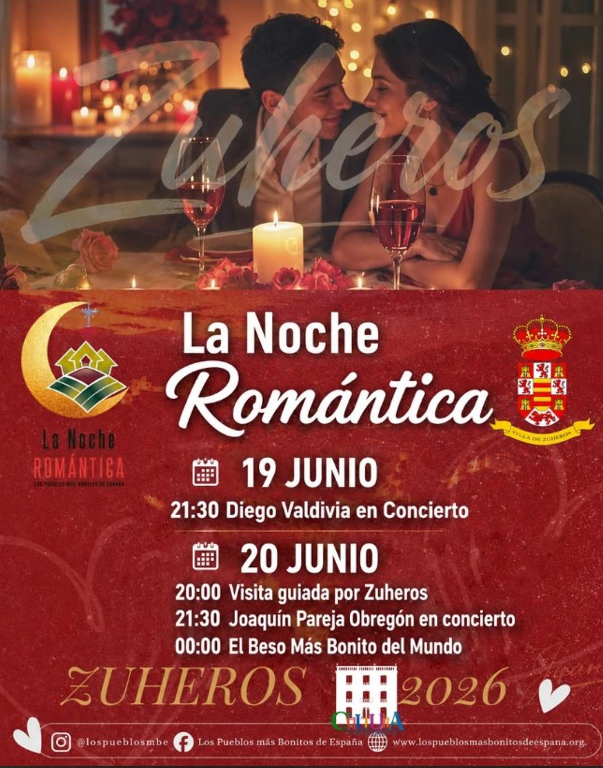 Programa de la Noche Romántica en Zuheros