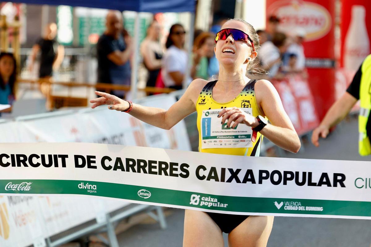 Carla Breco, del CA Safor Teika, vencedora en la categoría femenina.