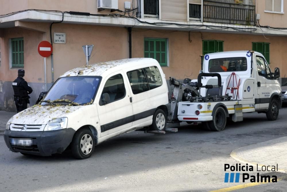 Retirados 90 coches en Son Gotleu