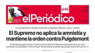 La portada de EL PERIÓDICO del 2 de julio de 2024