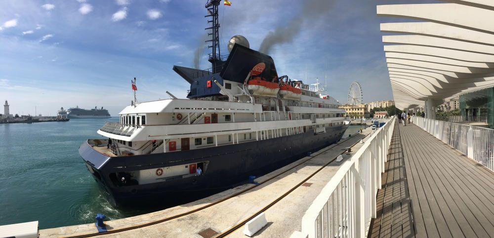 Hasta siete buques coinciden en el Puerto de Málaga este miércoles, 27 de abril