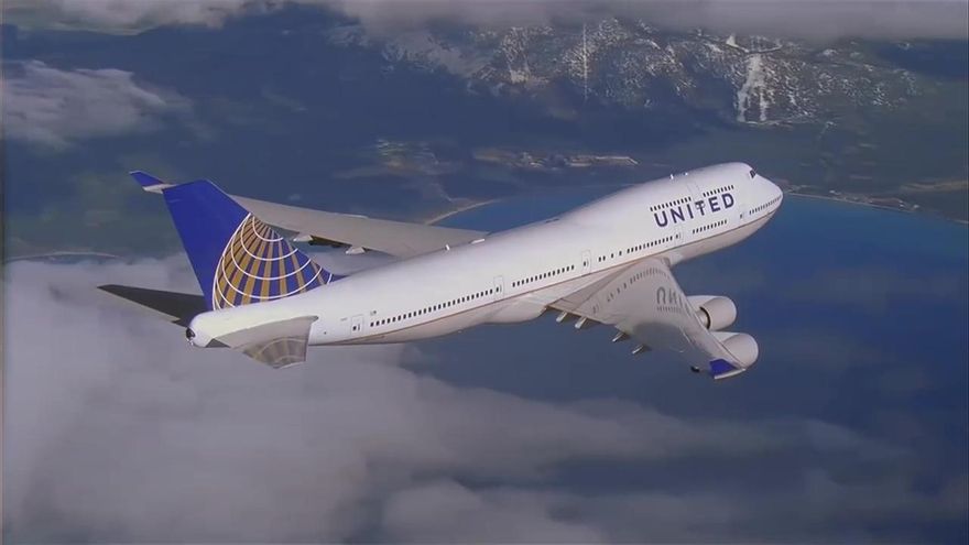 Avión de United Airlines, que conectará Nueva York con Canarias la próxima primavera