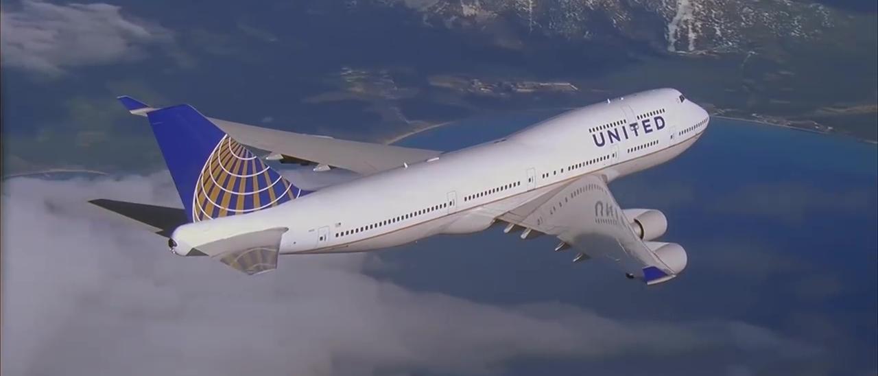 Avión de United Airlines, que conectará Nueva York con Canarias la próxima primavera