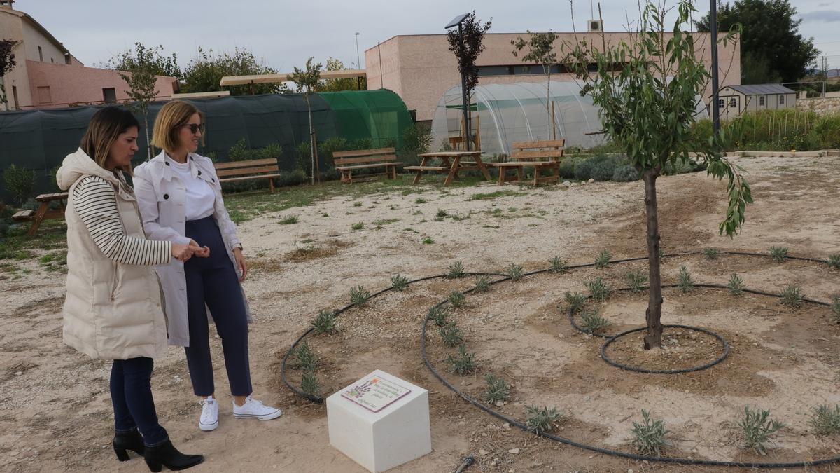 Homenaje a las mujeres víctimas de violencia genero en el Huerto de Ravel.