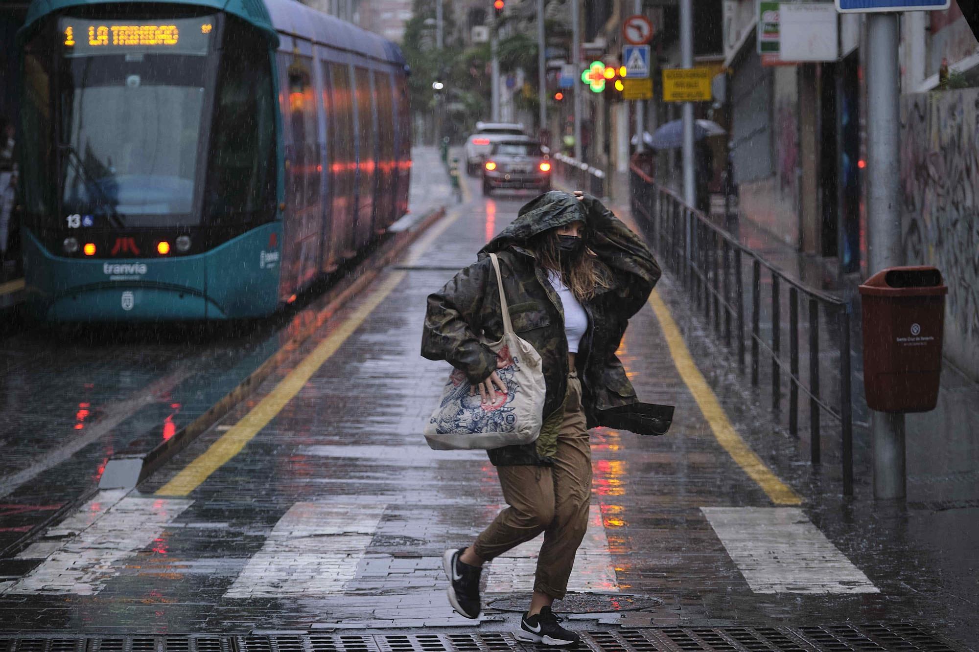 Temporal de lluvias en Tenerife